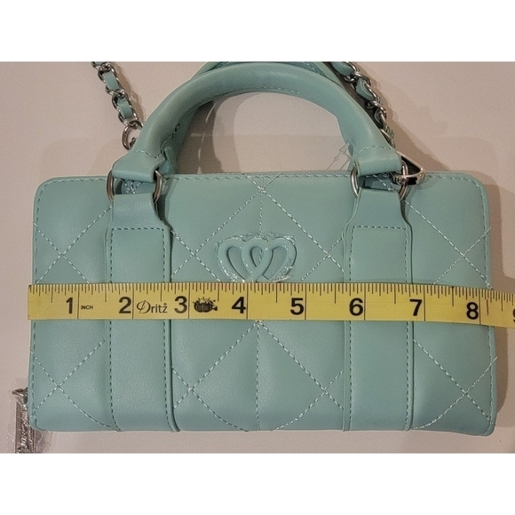 NWT Betsey Johnson Crossbody Purse Wallet Mint Green - Picture 11 of 13
